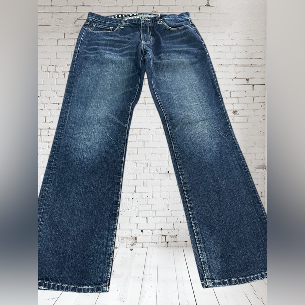 Converse One Star Slim Straight Premium Denim Jeans. Dark rinse. 34X32